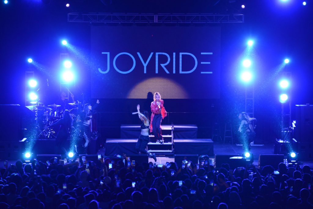 full concert staging and lighting for Joyride